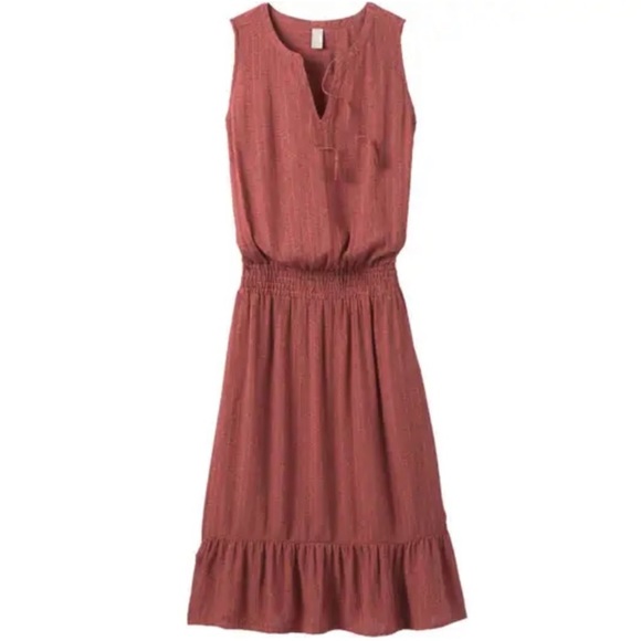 Prana Dresses & Skirts - Prana Rust Red Sleeveless Maxi Dress